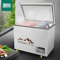 猛世卧式商用冰柜大容量雪糕冷柜冻肉柜超市冷冻顶开门冰箱BD/BC-398 单温398L全冷冻（1000*780*900）