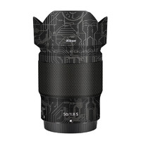 美本堂 适用于尼康NikonZ50 F1.8S镜头保护贴膜 50 1.8贴皮碳纤维贴纸3M 电路暗金 尼康Z50F1.8S