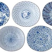 西海陶器 saikaitoki 西海陶器 椭圆形防摔碗具（31302），蓝色