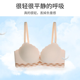 无痕内衣女聚拢小胸上托收副乳无钢圈文胸夏季透气厚薄款少女胸罩