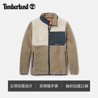 添柏岚（Timberland）男女同款摇粒绒抓绒衫外套23新户外保暖A5PUP A5PUPEG0/灰烟雾白 XS