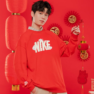 耐克（NIKE）男装 2024春季新年款运动服户外时尚休闲卫衣圆领套头衫 FZ6374-657/新年款