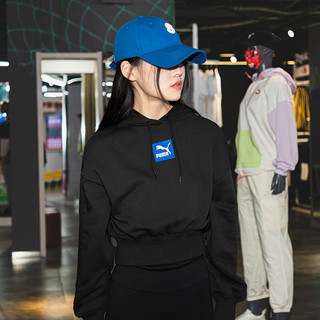 彪马（Puma）女装 春季耐磨运动服跑步训练舒适休闲时尚套头衫连帽卫衣 536775-01 L(165/88A)