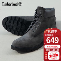 Timberland添柏岚男鞋踢不烂马丁靴秋冬户外休闲鞋皮革防水高帮工装靴A2GPT A2GPTC64/深灰色 43