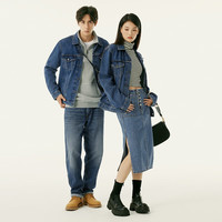 Levi's 同款牛仔夹克休闲外套经典复古潮流时尚百搭 清爽中蓝色 M