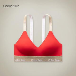 Calvin Klein内衣【龙年新春系列】女士新年红无钢圈薄垫文胸QF7565AD XAT-胭脂红 S