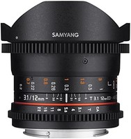 SAMYANG 视频用定焦鱼眼镜头 VDSLR 12mm T3.1 鱼眼 佳能EF用 对应全尺寸 883713