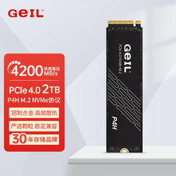 GeIL 金邦 P4L固态硬盘PICE4.0台式机SSD笔记本电脑M.2(NVMe协议)高速ps5主机 P4H 2T 4200MB/S