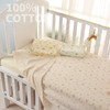 乖贝比 婴儿床床单定做拼接床床单新生儿全棉针织宝宝床单有机棉婴儿床品