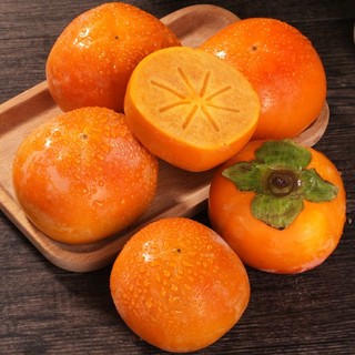 鲜派姑娘 巧克力脆柿4.6/8.5斤广西新鲜甜脆柿子水果当季硬黄柿子彩箱礼盒