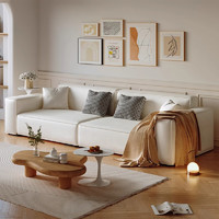唐辑沙发客厅布艺沙发大小户型豆腐块直排沙发床现代简约 1.4m 1.4米单人位