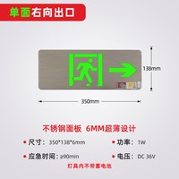 集中电源控制消防应急灯智能标志灯出口指示牌应急疏散指示灯 单面右向  36V集中电源控制