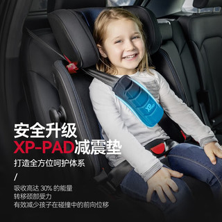 Britax 宝得适 百变骑士4代isize 儿童座椅15个月-12岁 五点式带 月光蓝 i-size 月光蓝