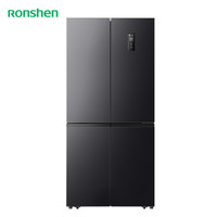 Ronshen 容声 520升十字双开四开门冰箱灰色家用超薄可嵌入式变频一级能效无霜除菌净味BCD-520WD12FP大容量