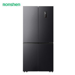 Ronshen 容声 520升十字双开四开门冰箱灰色家用超薄可嵌入式变频一级能效无霜除菌净味BCD-520WD12FP