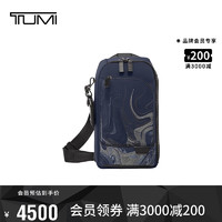 TUMI 途明 Harrison系列男士商务单肩斜挎包06602035NLQ海军蓝液体刺绣