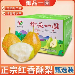 御品一园 源自新疆香梨新鲜水果梨子5斤/8.6斤脆甜红香酥青皮薄应季礼盒