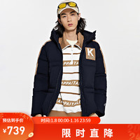  Kappa/卡帕 防寒 羽绒服  暗夜蓝黑 L