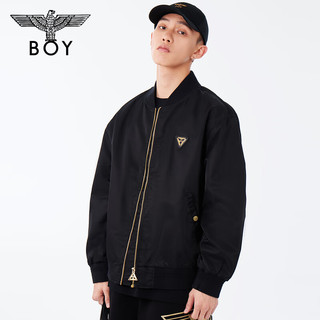 BOY LONDON【金龙呈祥】潮牌夹克2024新春款腾龙刺绣梭织外套 N25003 黑色 S