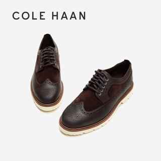 colehaan/歌涵 男鞋牛津鞋 皮革布洛克商务正装皮鞋德比鞋C36542 深棕色-C36542 43.5