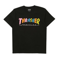 THRASHER JLP日版 男女款圆领短袖T恤 THRAMT142 黑 S