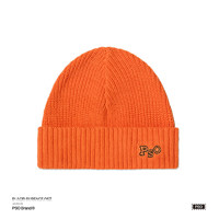 PSO Brand PSOLOGO 帽子男女款秋冬潮牌百搭针织帽嘻哈运动毛线帽 橙色