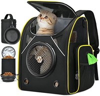 猫背包背带航空公司批准的猫和小型犬旅行包,LOKASS 大型便携式宠物背带