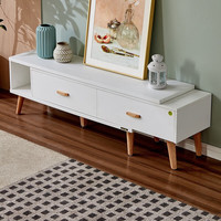 全友（QUANU）电视柜茶几套装小户型客厅组合式北欧半开放式电视柜DW10 伸缩电视柜