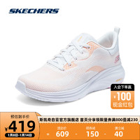 斯凯奇云迹Skechers男女子百搭休闲运动舒适缓震跑步鞋150026 白色/多彩色/WMLT(女) 36.5