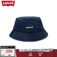 Levi's李维斯男士时尚牛仔遮阳帽D7801-0001 牛仔深蓝 L