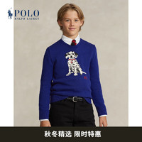 Polo Ralph Lauren 拉夫劳伦 男童 斑点狗嵌花织针织衫RL40869 400-蓝色 4