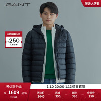 GANT甘特男士时尚休闲轻便短款绗缝保暖外套羽绒服|7006223 5黑色 M