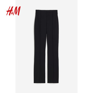 H&M女士汗布西裤1199739 黑色 170/88A