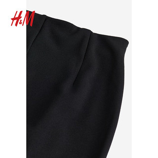 H&M女士汗布西裤1199739 黑色 170/88A