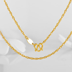 SUNFEEL 赛菲尔 黄金项链女款足金绞丝链结实牢固素链百搭送女友老婆 （工费220元） 约3.12克 约40~43cm
