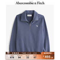 Abercrombie & Fitch 小麋鹿半拉链卫衣355610-1