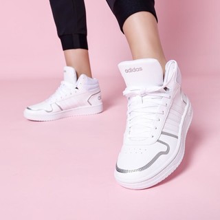 adidas NEO 缓震耐磨舒适透气 男女同款篮球鞋运动鞋高帮