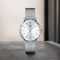 TISSOT 天梭 官方正品新品魅时系列钢带石英情侣表手表