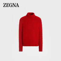 杰尼亚（Zegna）混红色 Oasi Cashmere 针织高领毛衣UDK33A7-120-R95-52