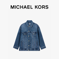 MICHAEL KORS 迈克·科尔斯 宽松丹宁牛仔外套 蓝色 913 OS 均码