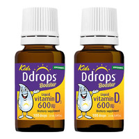 Ddrops 滴卓思 成人维生素d3滴剂600iu*2瓶（1-18岁）