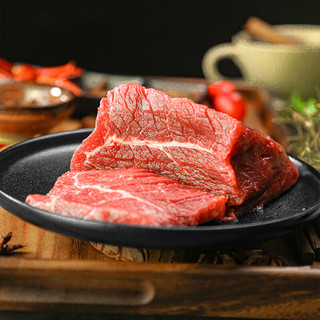 HONDO 恒都 国产冰鲜黄牛牛腿肉500g 冷藏 谷饲牛肉 炖煮食材