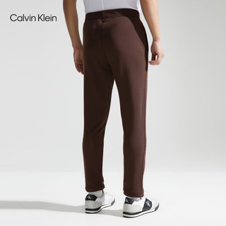 Calvin Klein【吸湿速干】运动24春夏男士织带松紧腰慢跑训练运动裤4MS4P641 021-可可棕 S