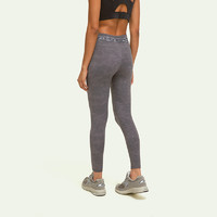YPL 暗纹瑜伽裤女夏季修身显瘦美式速干外穿骑行运动健身长裤新款