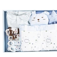 全棉时代 婴儿衣服礼盒 蓝色-5件套 59cm