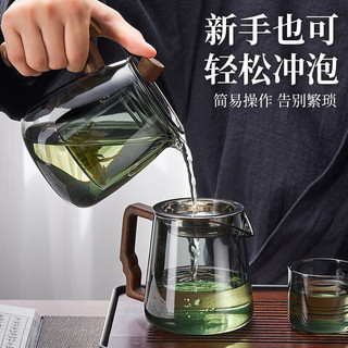 TiaNXI 天喜 茶具套装家用功夫茶具办公室玻璃泡茶壶加厚公道杯大容量煮茶炉 主图款丨茶韵套装