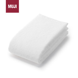 MUJI 無印良品 棉绒 薄型 面巾 米白色 34×85cm