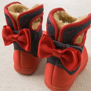 戴维贝拉 童鞋雪地靴儿童靴子男童女童宝宝保暖棉靴