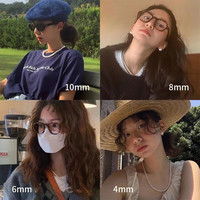 TMOWO 施家法式正圆淡水珍珠项链感小众925锁骨链