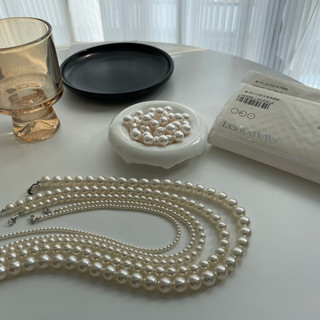 TMOWO 施家法式正圆淡水珍珠项链感小众925锁骨链